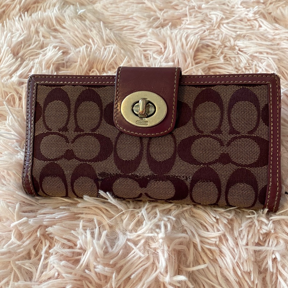 Purple Coach Wallet